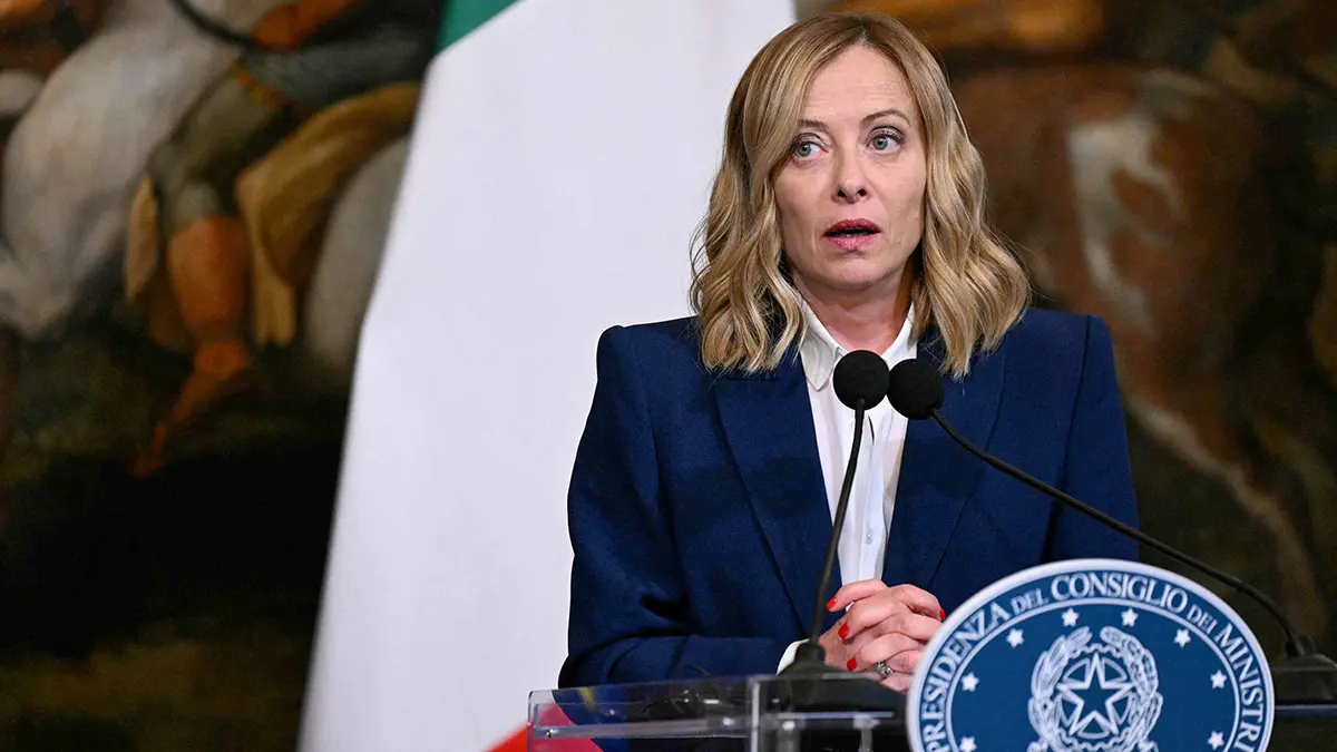 <p>La primera ministra italiana, Giorgia Meloni - AFP/TIZIANA FABI</p>