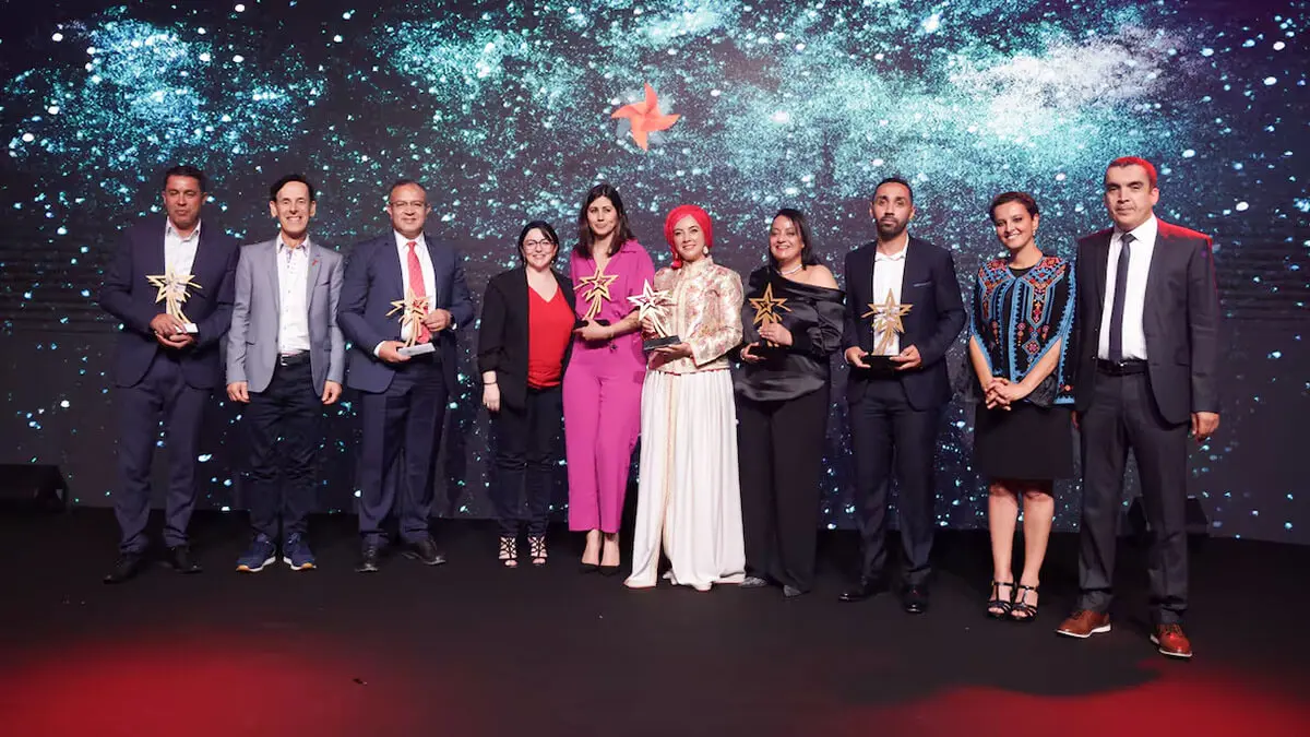 <p>Los ganadores de la edición 2024 de TMM, en compañía de los miembros del jurado, el 25 de mayo de 2024 en Marrakech - PHOTO/ CEDIDA</p>