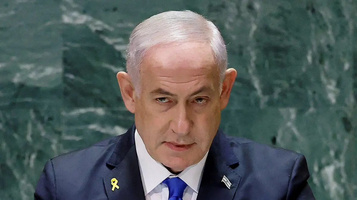 <p>El primer ministro de Israel, Benjamin Netanyahu, se dirige a la 79.ª Asamblea General de las Naciones Unidas en la sede de la ONU en Nueva York, Estados Unidos, el 27 de septiembre de 2024 - REUTERS/ EDUARDO MUÑOZ</p>
