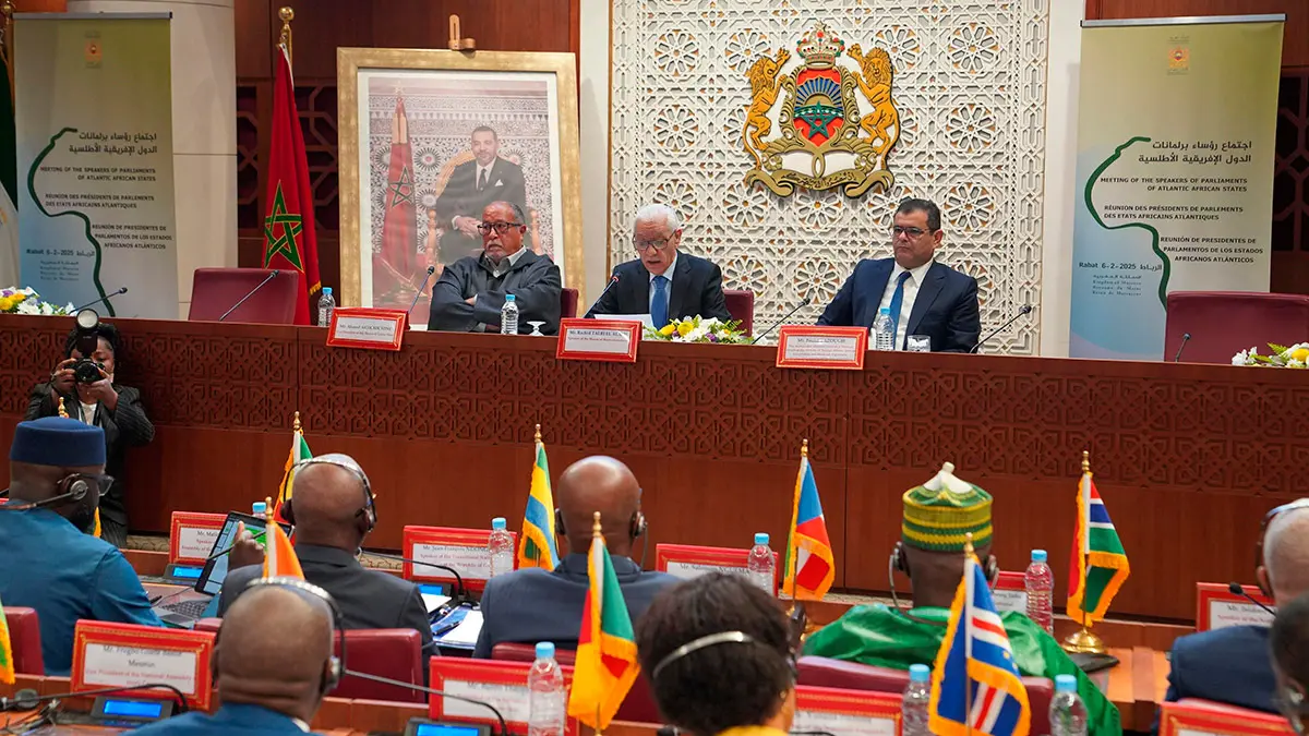 Imagen del evento celebrado en la Cámara de Representantes de Marruecos bajo el lema “Promoción de una red parlamentaria para un África Atlántica estable, integrada y próspera”, en Rabat, Marruecos - PHOTO/CÁMARA DE REPRESENTANTES DE MARRUECOS