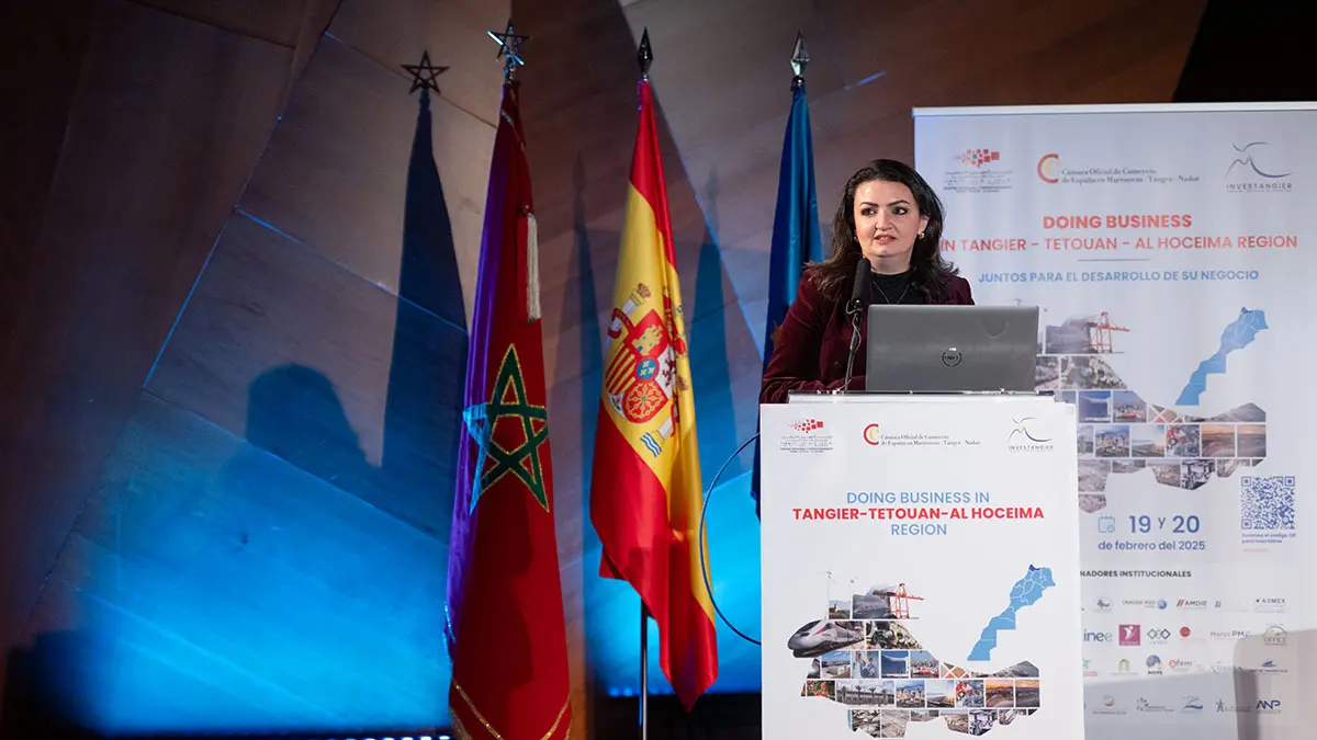 Noussaira El Harrak, jefa de Proyectos y Oferta Regional de la Cámara de Comercio de España en Tánger - PHOTO/ATALAYAR/GUILLERMO LÓPEZ