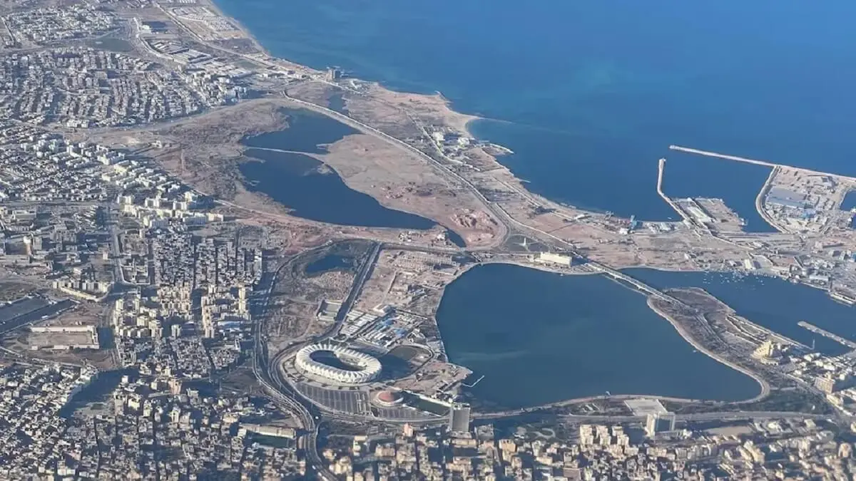 Vista aérea de Bengasi