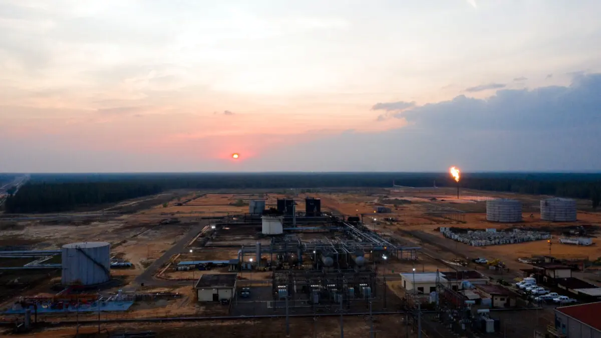 Instalaciones petroleras de la compañía PDVSA en un yacimiento petrolero en Venezuela - PHOTO/ @PDVSA
