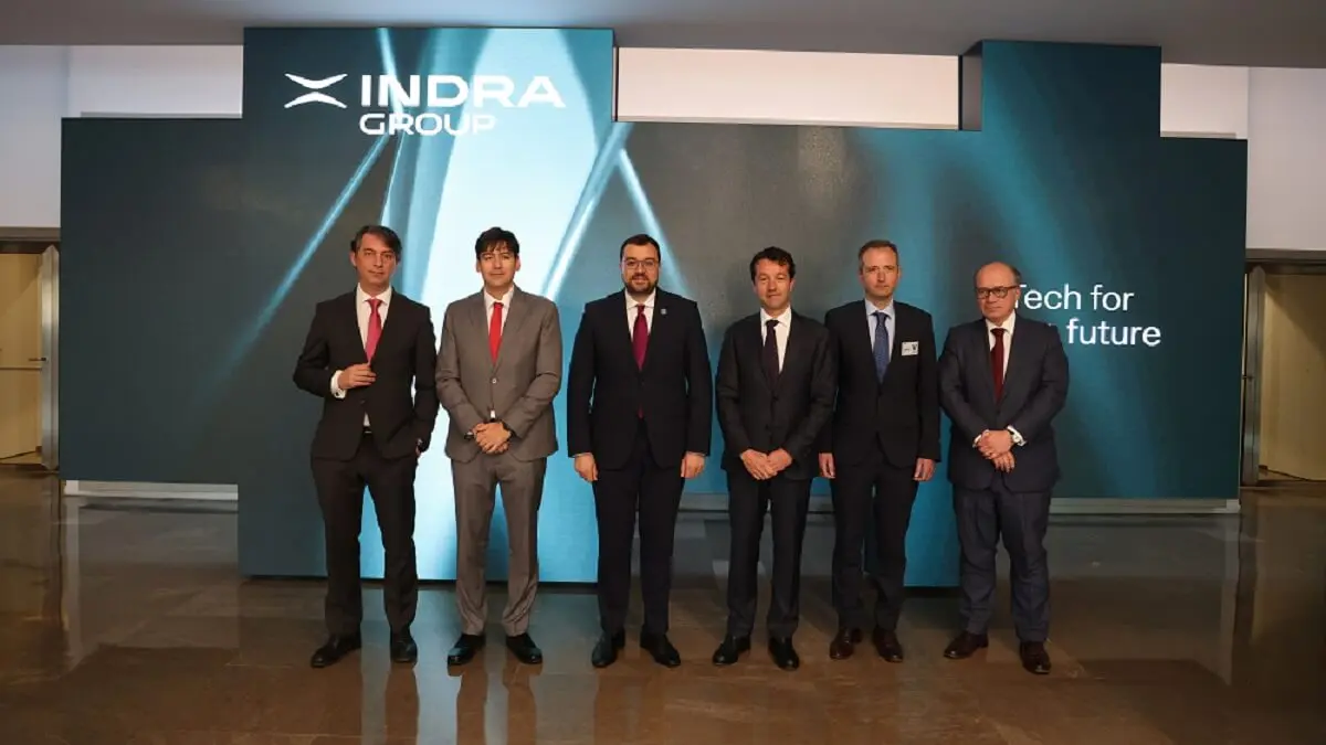 Visita del presidente de Asturias a la sede de Indra Group