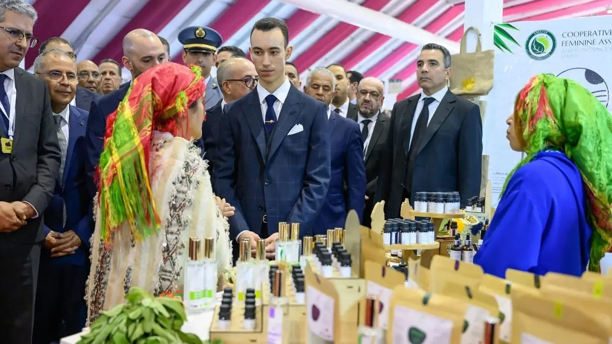 El príncipe Moulay El Hassan en el salón SIAM de Marruecos