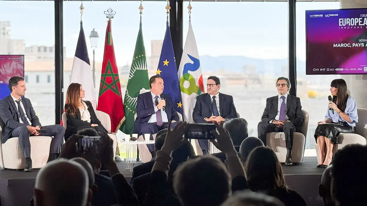 Presidente de la Confederación General de Empresas de Marruecos (CGEM), Chakib Alj durante la IV edición del Foro Europa-África, celebrado en el Palais du Pharo de Marsella - PHOTO/CGEM