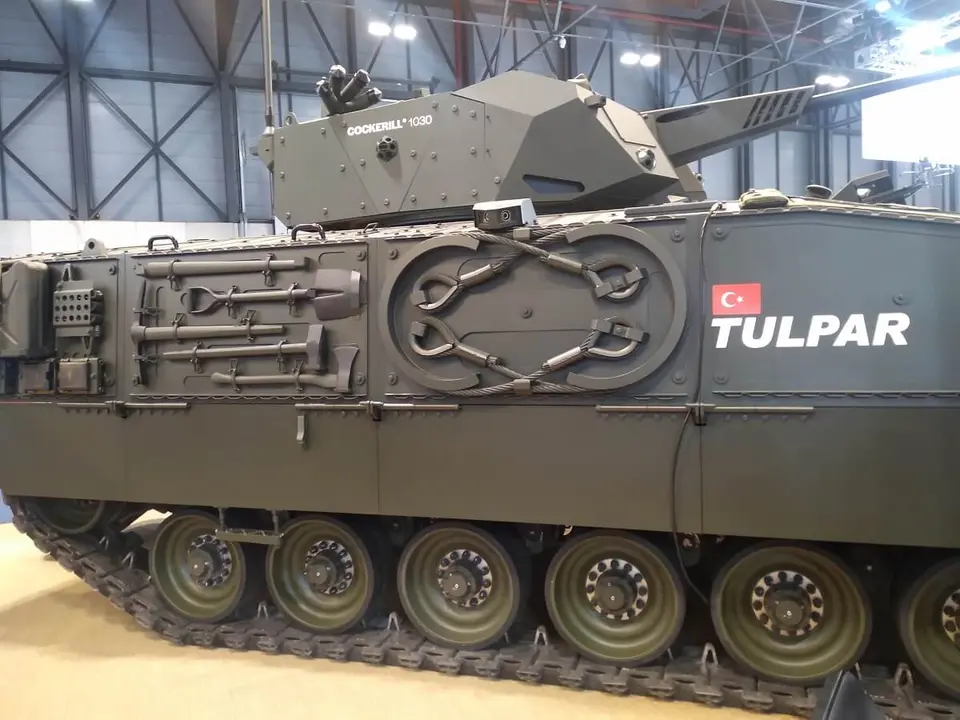 Vehículo de combate Tulpar del fabricante turco Otokar, concebido para para acompañar al carro de combate Altay, la nueva generación de sistemas de armas con las que Erdogan quiere dotar a sus fuerzas acorazadas - PHOTO/JPons
