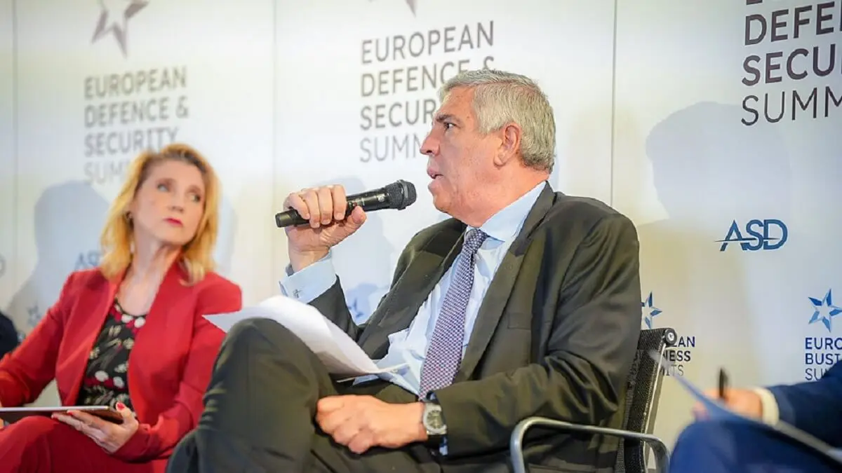 José Vicente de los Mozos, CEO de Indra Group, en la European Defence Secutiry Summit