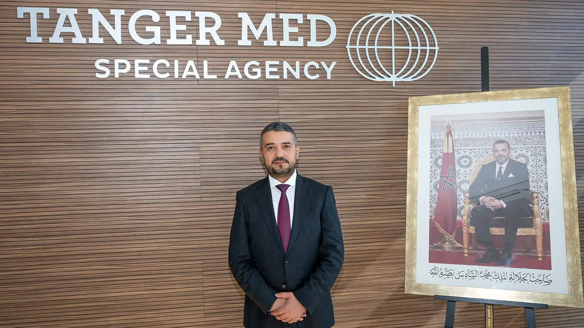 <p>Ahmed Bennis, director general de Tánger Med-Special Agency - ATALAYAR/GUILLERMO LÓPEZ </p>