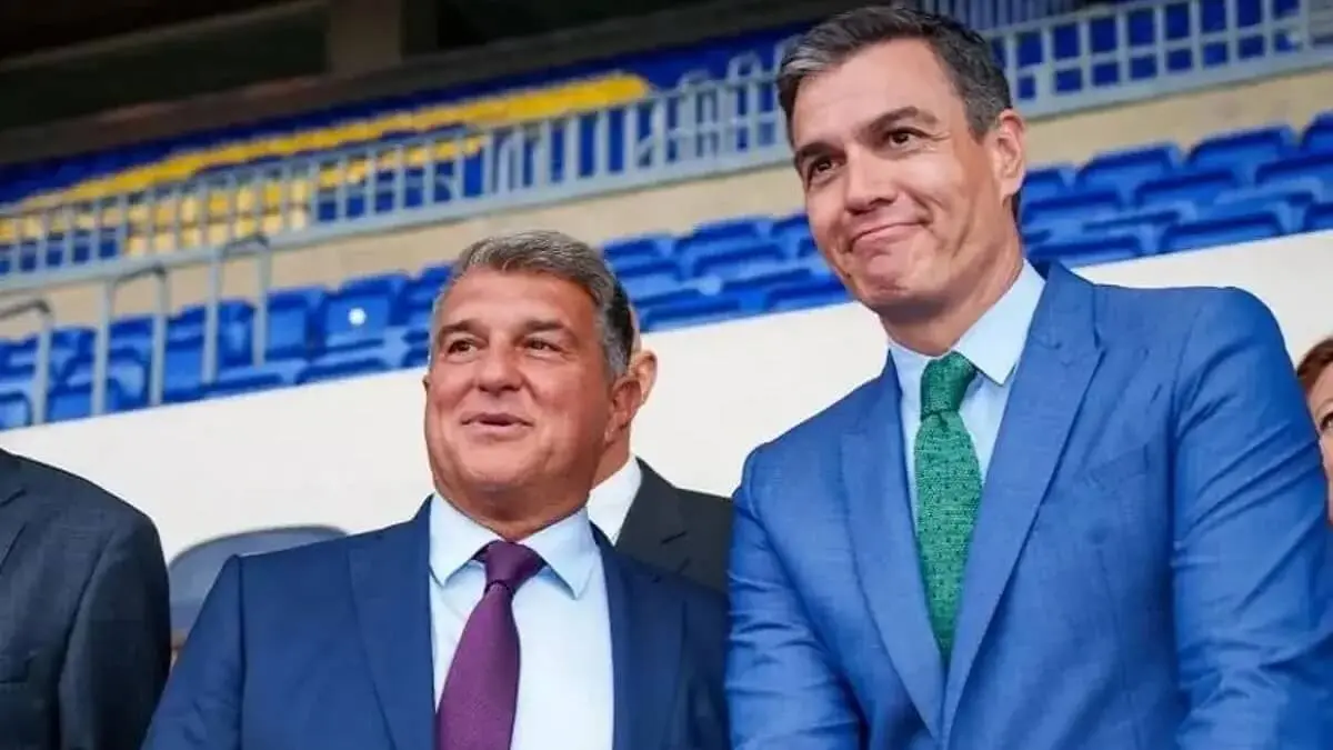 Joan Laporta y Pedro Sánchez