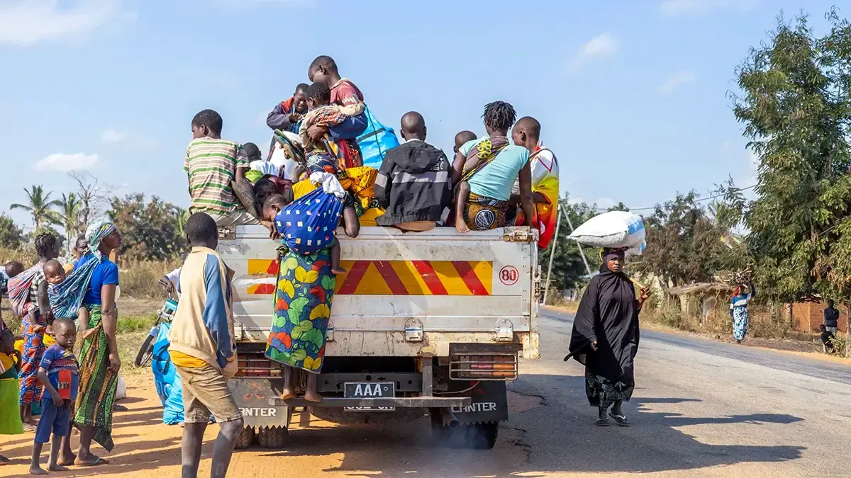 Familias enteras han huido de sus hogares y ahora buscan refugio en Chiure tras una serie de ataques en el sur de Cabo Delgado - MARÍLIA GURGEL /MSF 