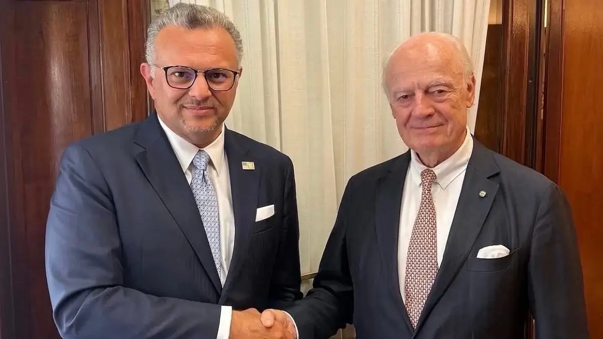 El enviado personal del secretario general de las Naciones Unidas para el S&aacute;hara Occidental, Staffan de Mistura, y el principal asesor para &Aacute;frica del presidente de EE. UU., Massad Boulos - Photo redes