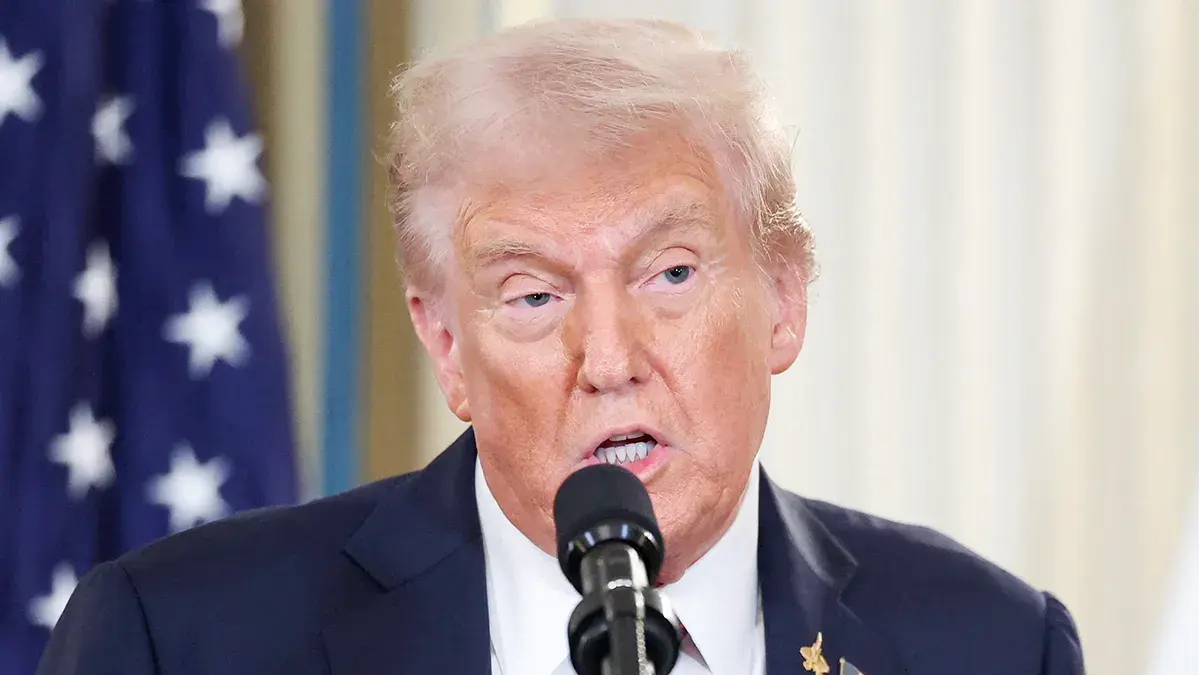 <p>El presidente de Estados Unidos, Donald Trump, habla durante una conferencia de prensa conjunta con el primer ministro israel&iacute;, Benjamin Netanyahu (no aparece en la foto), en el Comedor de Estado de la Casa Blanca en Washington, DC, EE. UU., el 29 de septiembre de 2025 - REUTERS/ JOHATHAN ERNST</p>
