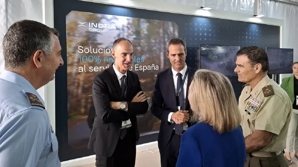 Estand de Indra en el Foro de Toledo SEDEF