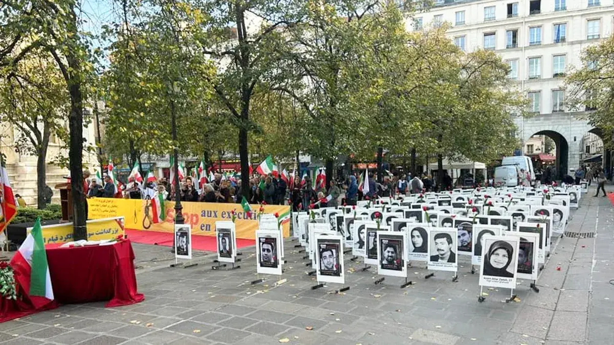 <p>Protestas en Par&iacute;s contra la pena de muerte en Ir&aacute;n</p>
