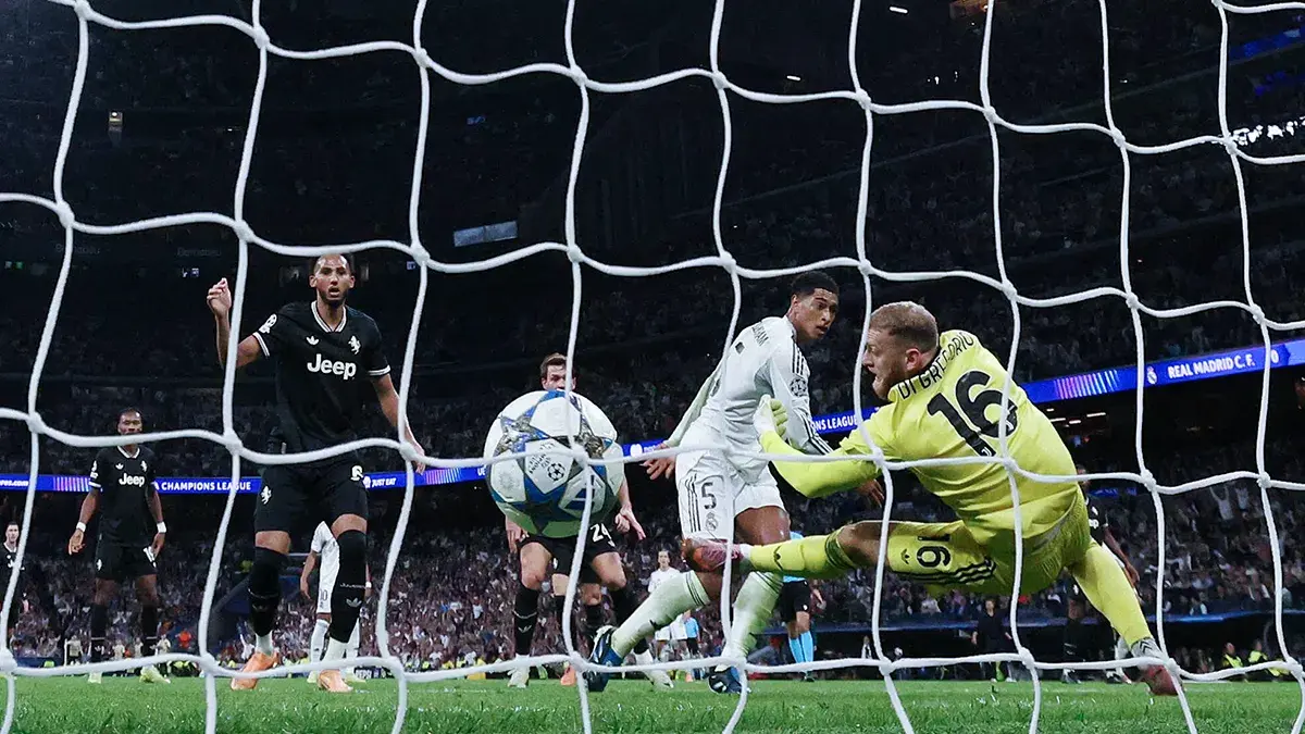 <p>Jude Bellingham del Real Madrid marca su primer gol  - REUTERS/ VIOLETA SANTOS MOURA&nbsp;</p>
