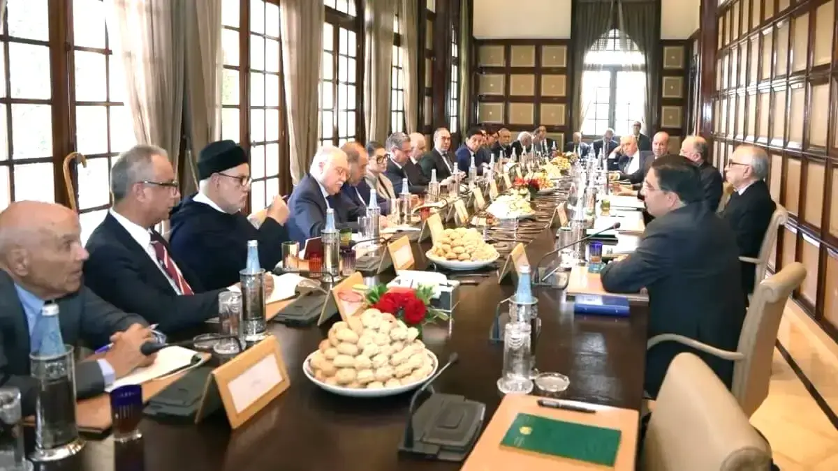 Reuni&oacute;n de Nasser Bourita y Abdelaoui Laftit con representantes pol&iacute;ticos de Marruecos