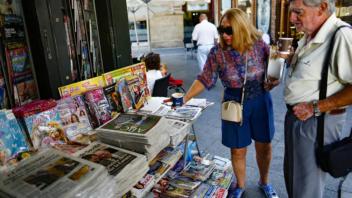 <p>Quiosco de prensa en Espa&ntilde;a - REUTERS/ MARCELO DEL POZO&nbsp;</p>
