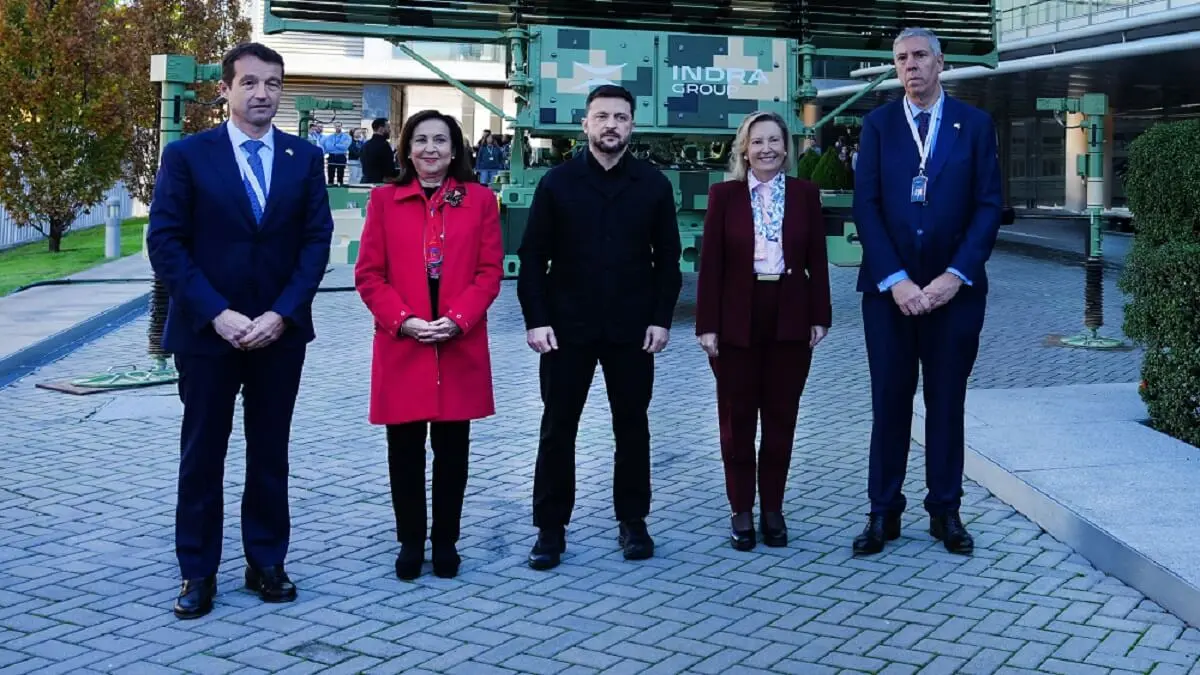 Visita del presidente de Ucrania a Indra Group