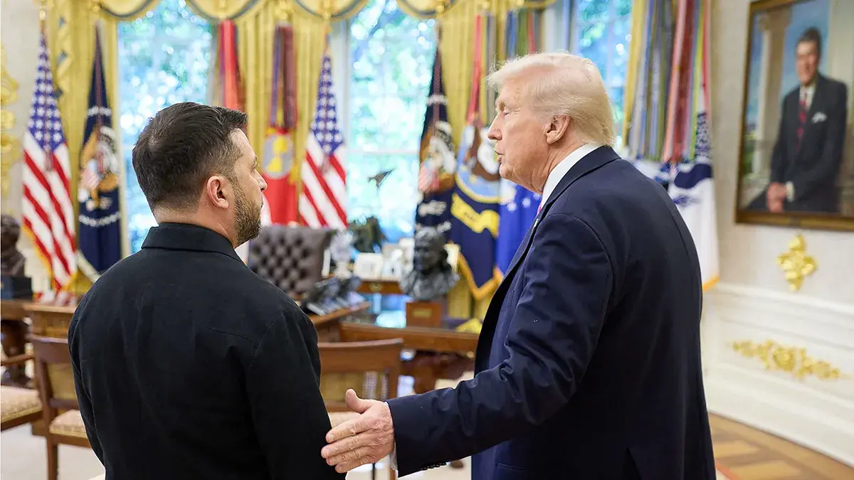 <p>Donald Trump y Volodimir Zelenski&nbsp;en el Despacho Oval de la Casa Blanca en Washington&nbsp;D. C. el 17 de octubre de 2025  - PHOTO/ SERVICIO DE PRENSA DE LA PRESIDENCIA DE UCRANIA &nbsp;</p>