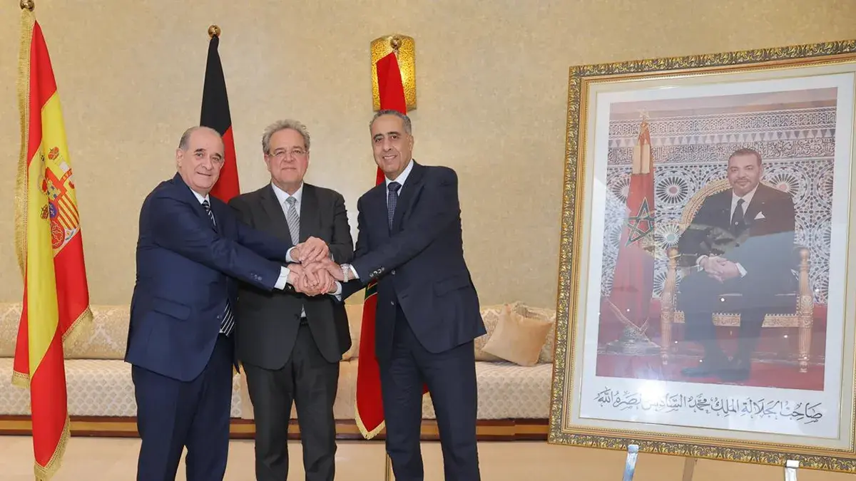 Abdellatif Hammouchi, Francisco Pardo Piqueras y Dieter Romann