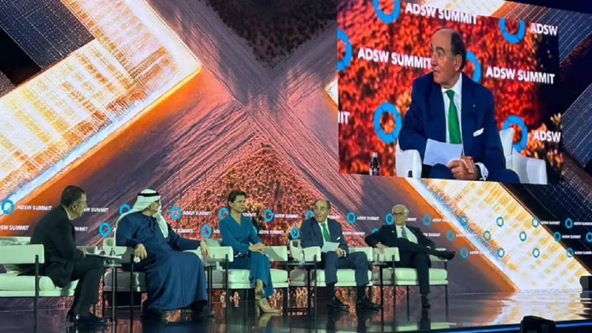 Ignacio Gal&aacute;n, presidente de Grupo Iberdrola, en la Abu Dhabi Sustainability Week