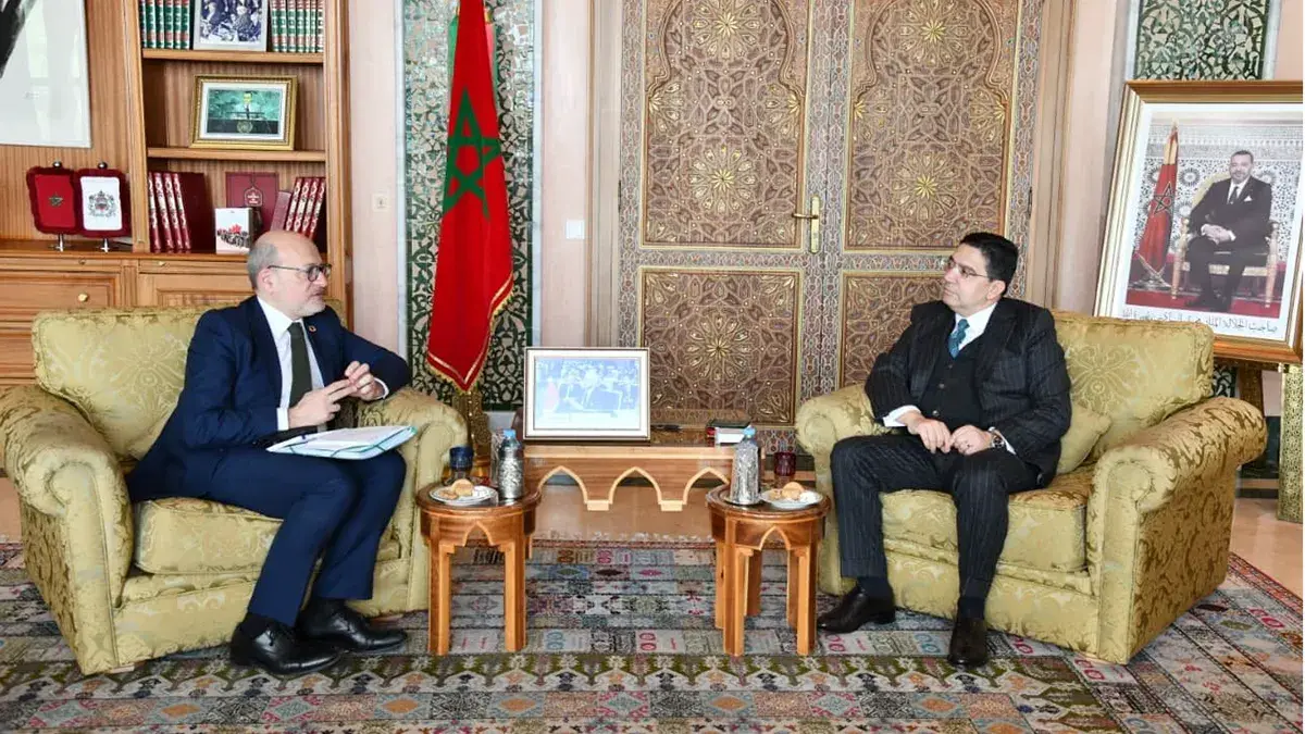 Nasser Bourita y R&eacute;my Rioux - PHOTO/@MarocDiplomatie
