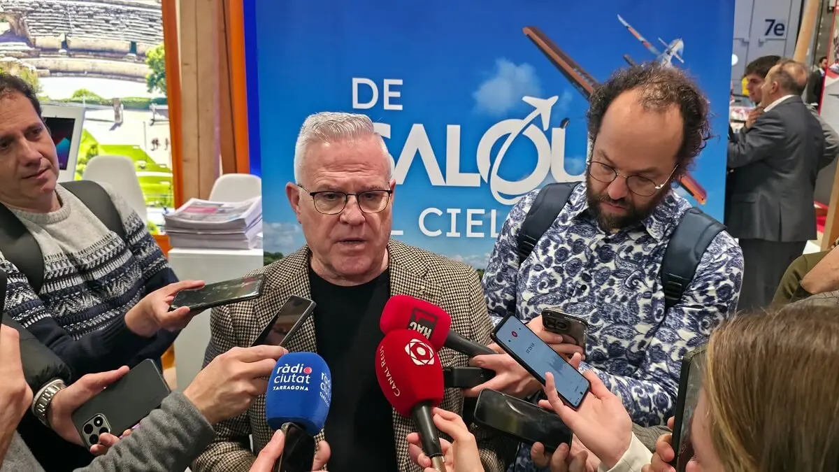 Pere Granados, alcalde de Salou, en la feria internacional de turismo de Fitur - PHOTO/ATALAYAR/GUILLERMO L&Oacute;PEZ