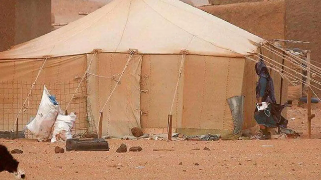 Campamento de refugiados en Tinduf, al sur de Argelia