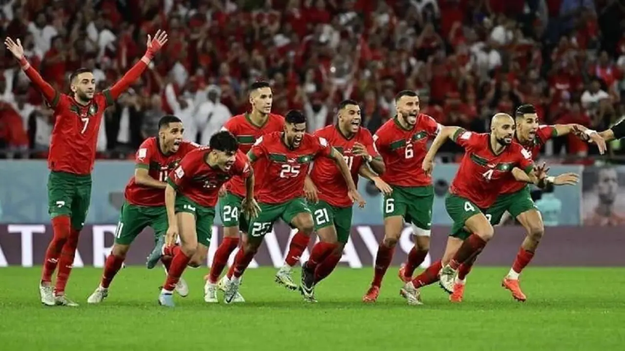 PHOTO/AFP - Partido del Mundial de Qatar entre Marruecos y España