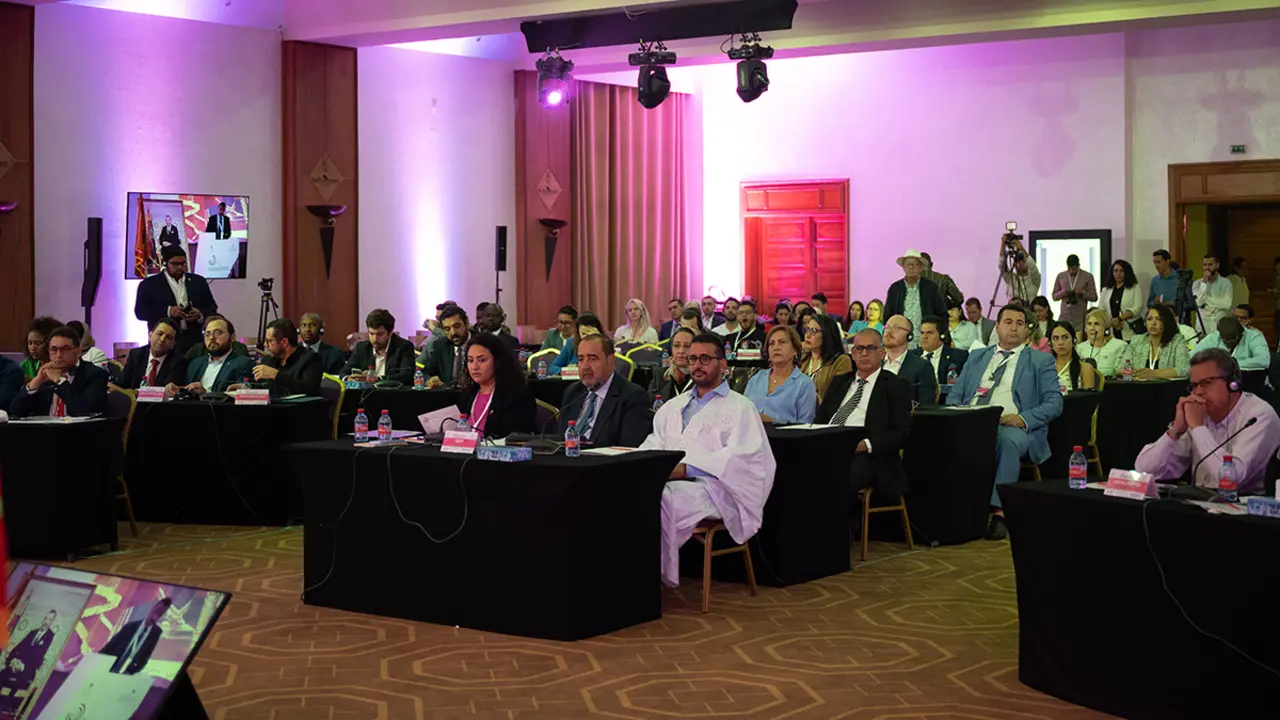 PHOTO/ATALAYAR/GUILLERMO LÓPEZ - Foro Internacional de Jóvenes Parlamentarios Socialistas y Socialdemócratas en Marrakech, Marruecos