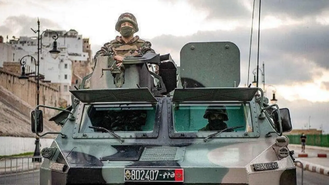 PHOTO/FILE - Vehículo blindado del Ejército de Marruecos