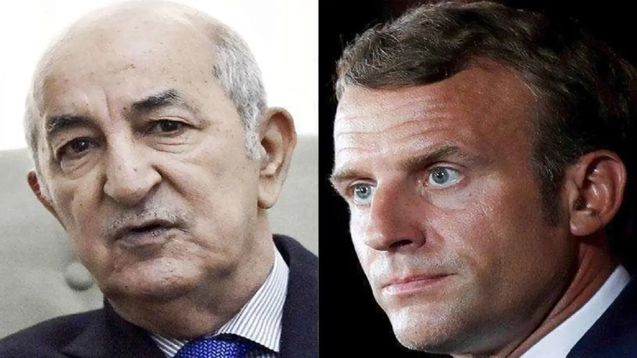 Abdelmadjid Tebboune y Emmanuel Macron - PHOTO/AFP