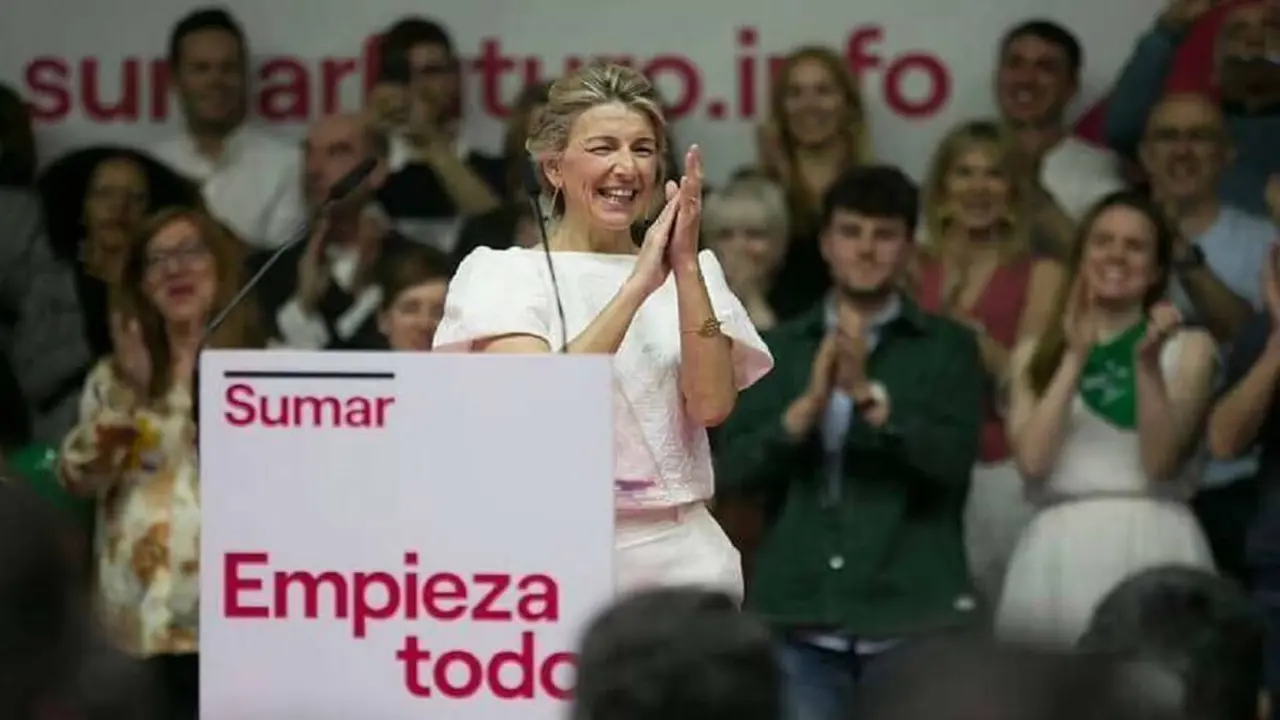 PHOTO/FILE - Yolanda Díaz, candidata del partido de coalición SUMAR