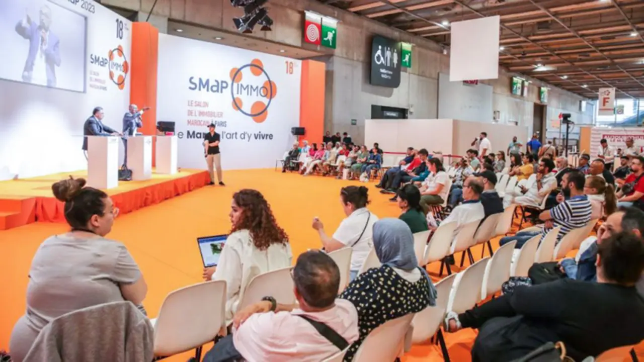 PHOTO/FILE - La exposición de SMAP IMMO celebrada en París