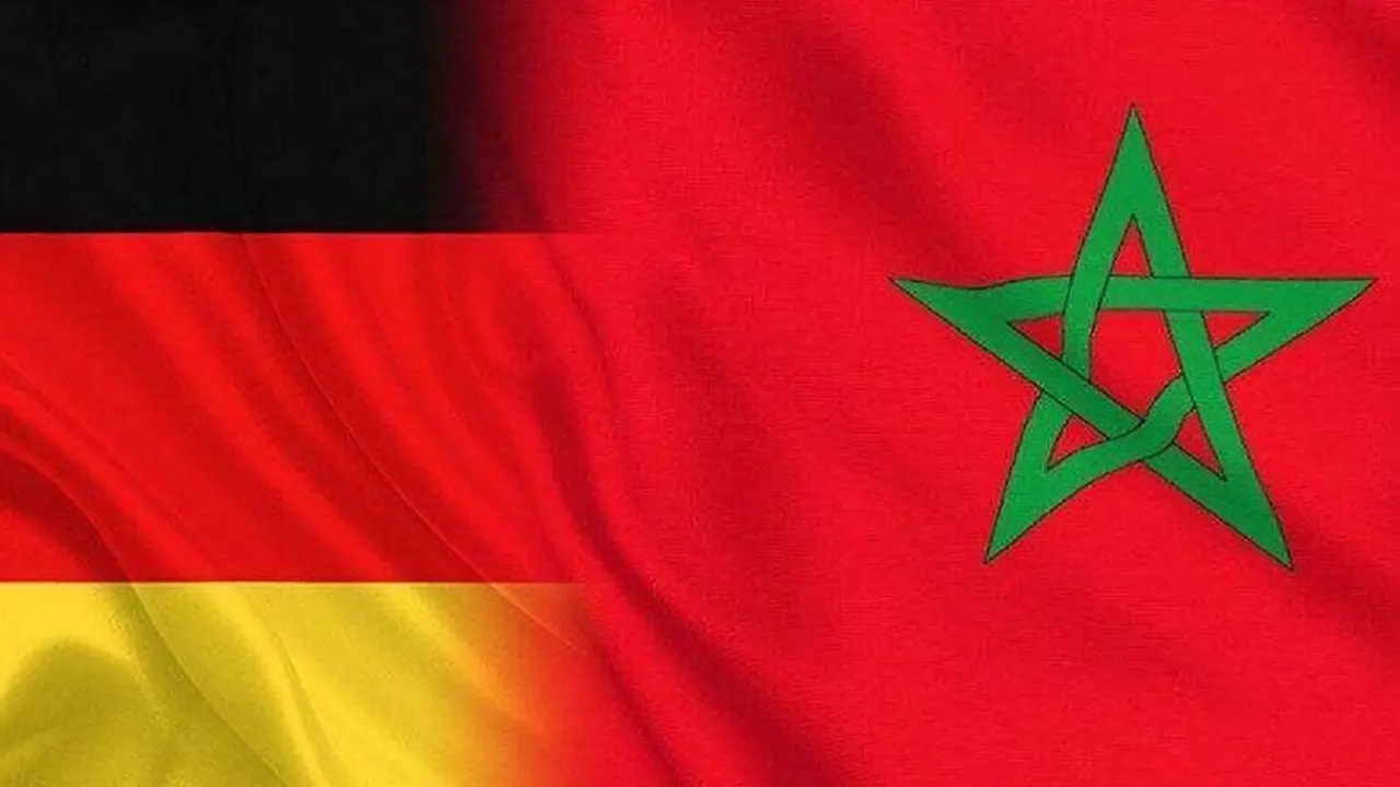 PHOTO/FILE - Banderas de Alemania y Marruecos