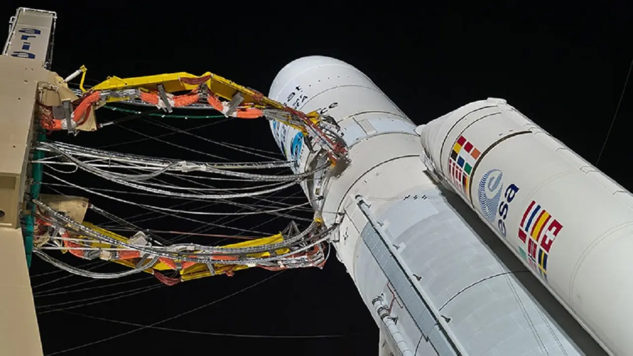 PHOTO/Cnes-ESA-Arianespace-CSG-P. Baudon - La tecnología de las empresas españolas Airbus Space Systems, Airbus Crisa y GTD ha estado en todas y cada una de las 117 misiones al espacio del Ariane 5