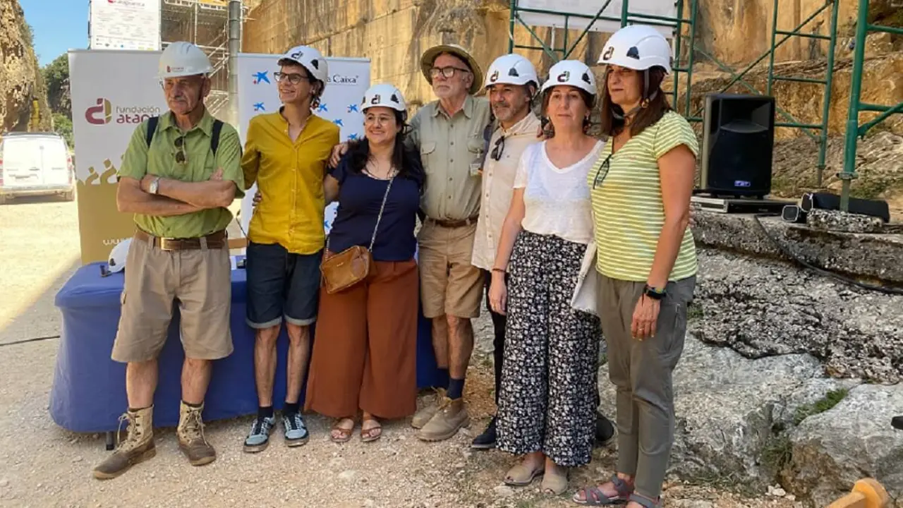 La Fundación Atapuerca y la Fundación ”la Caixa” han presentado su programa inclusivo para menores en riesgo de exclusión en el yacimiento de la Sierra de Atapuerca
