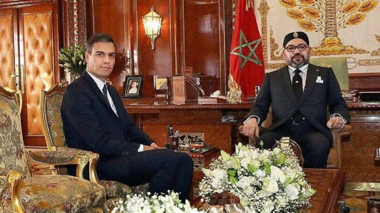 Pedro Sánchez y Mohamed VI - PHOTO/FILE