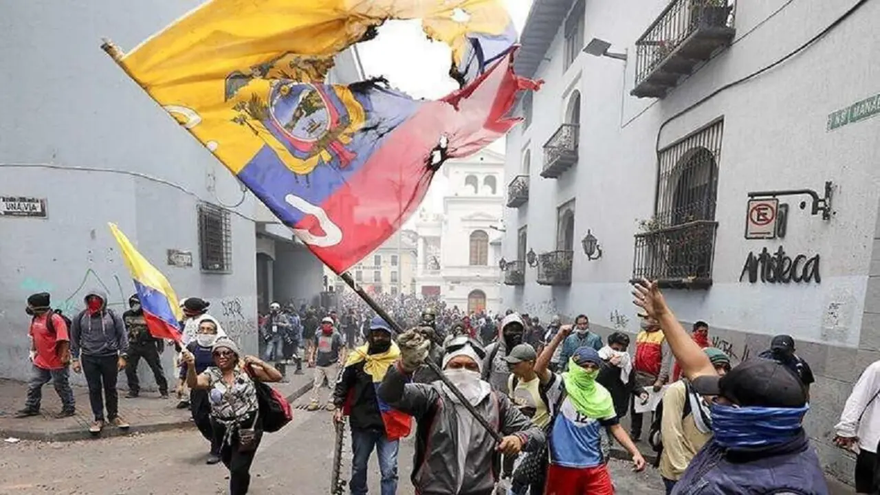 PHOTO/FILE - Protestas en Ecuador