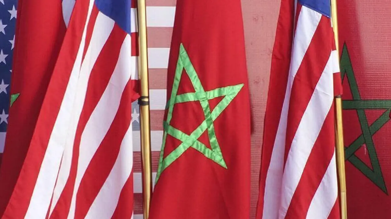 Banderas de Marruecos y Estados Unidos - PHOTO/AP