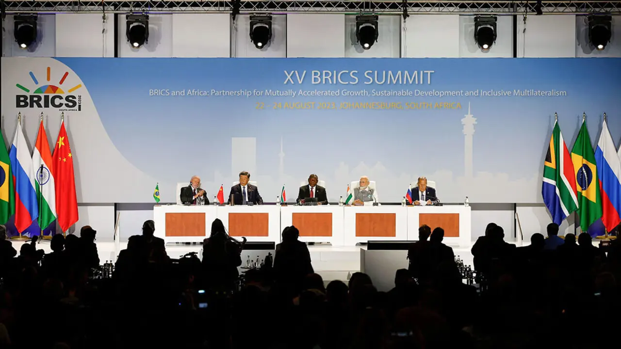AFP/GIANLUIGI GUERCIA - La cumbre de los BRICS en Sudáfrica