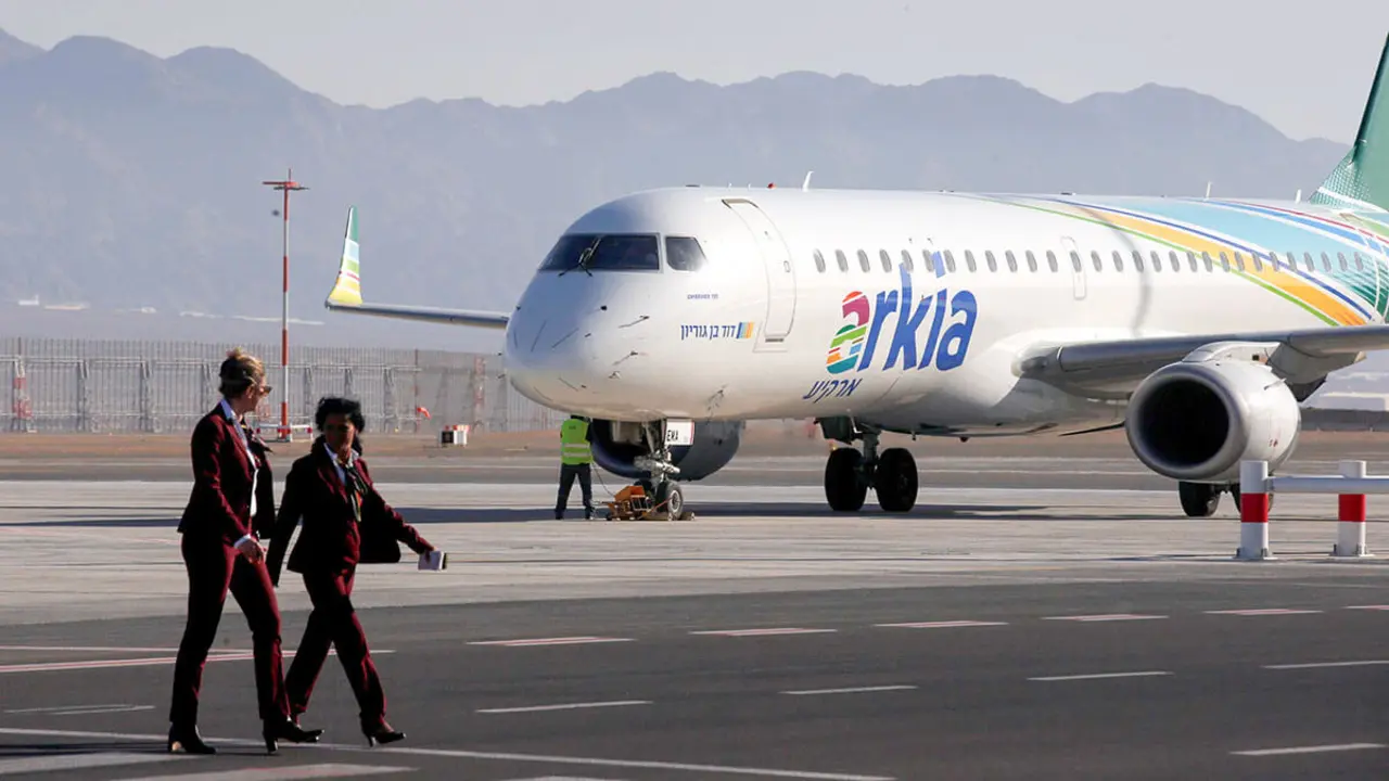 REUTERS/RONEN ZVULUN - Un avión de Arkia Israel Airlines