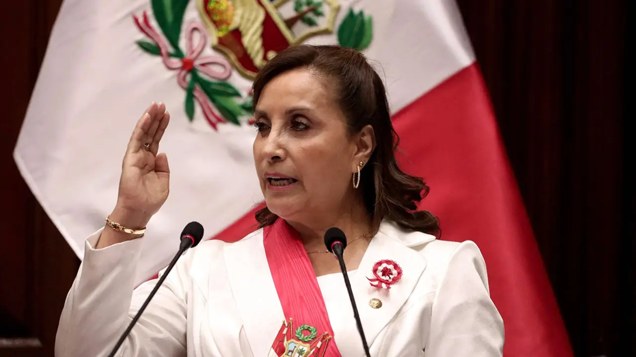AFP/ ALDAIR MEJIA - La presidenta peruana, Dina Boluarte