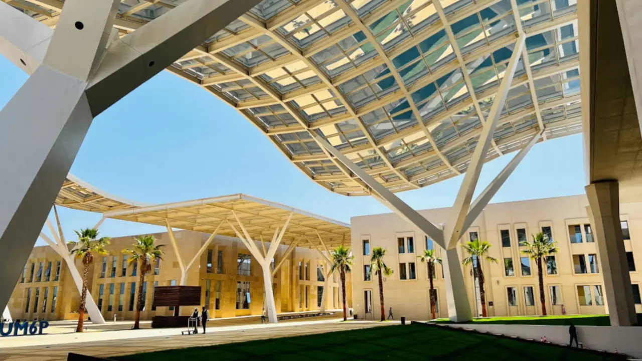 PHOTO/TWITTER/ @@UM6P_officiel - Campus de la Universidad Politécnica Mohamed VI en Ben Gueri, Marruecos
