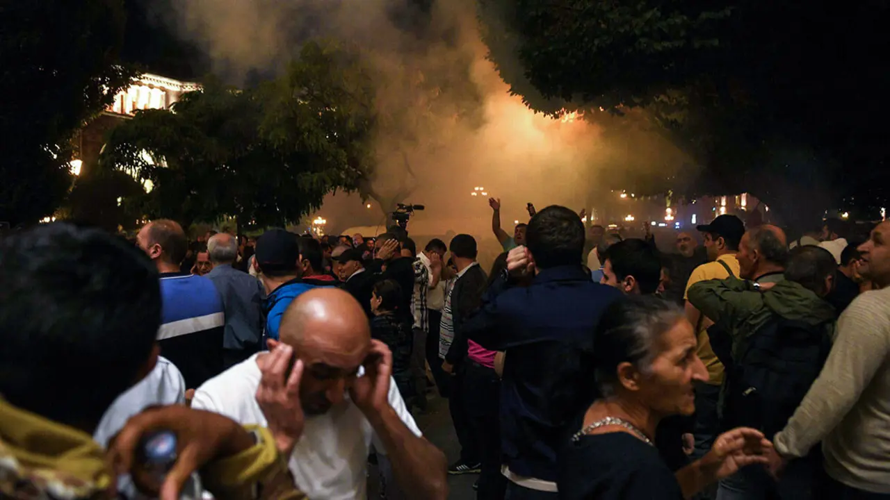 El 19 de septiembre de 2023 lanzó una operación militar contra la región separatista de Nagorno-Karabaj, advirtiendo continuaría hasta el final en el territorio, por el que ha librado dos guerras con la vecina Armenia - AFP/KAREN MINASYAN