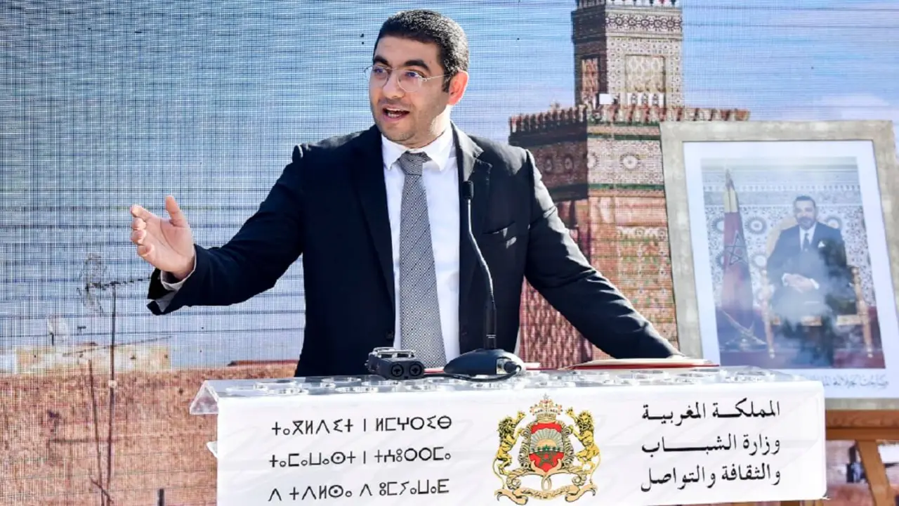PHOTO/AFP - El ministro marroquí de Cultura, Mohamed Mehdi Bensaid