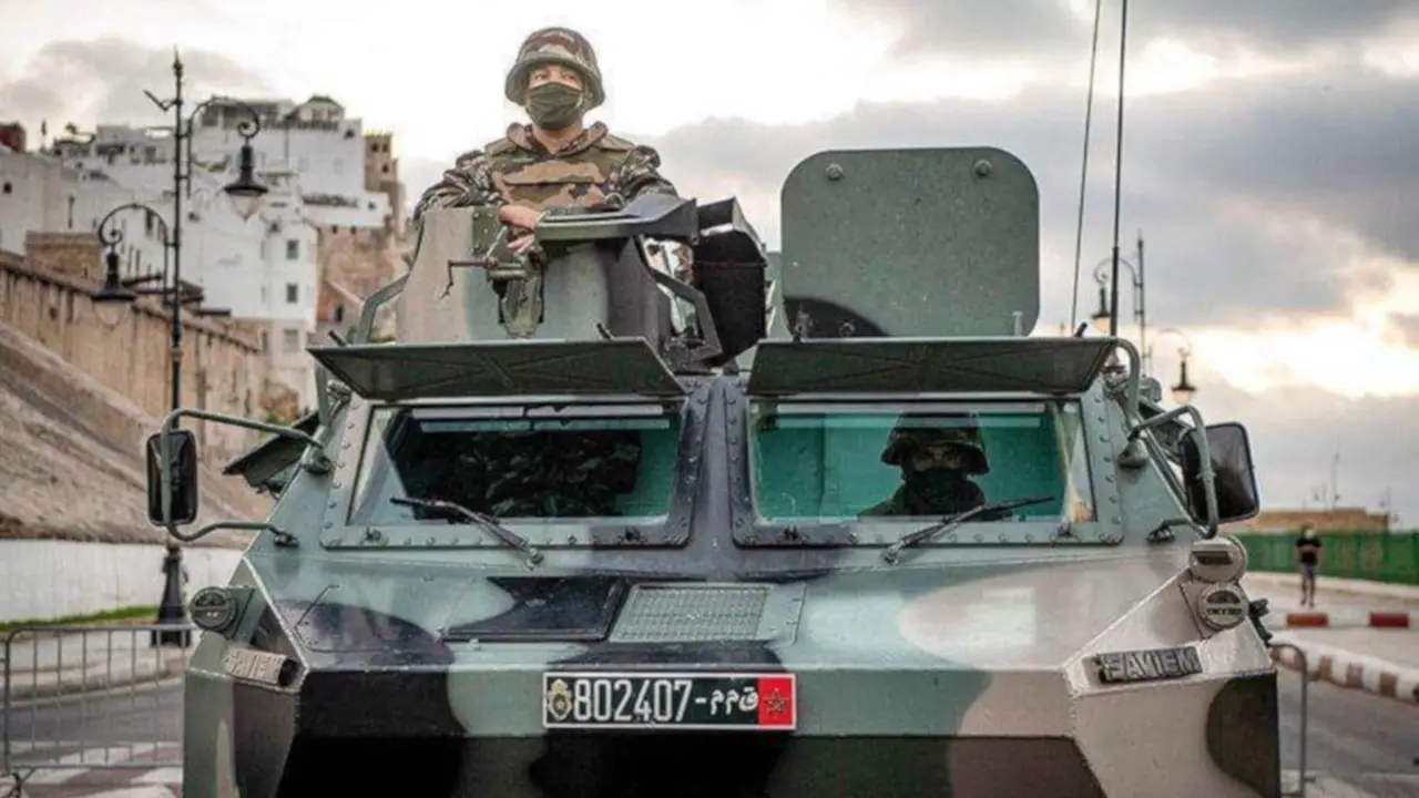 Vehículo blindado del Ejército de Marruecos - PHOTO/FILE