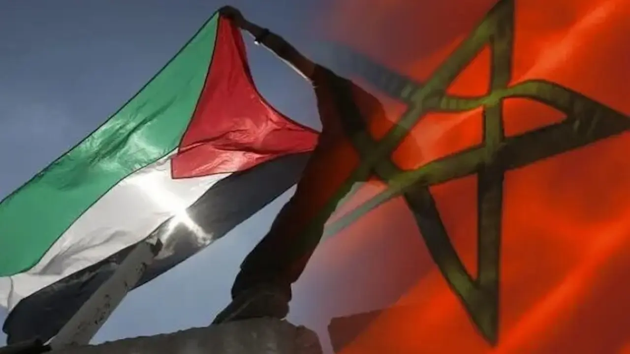 banderas marruecos palestina