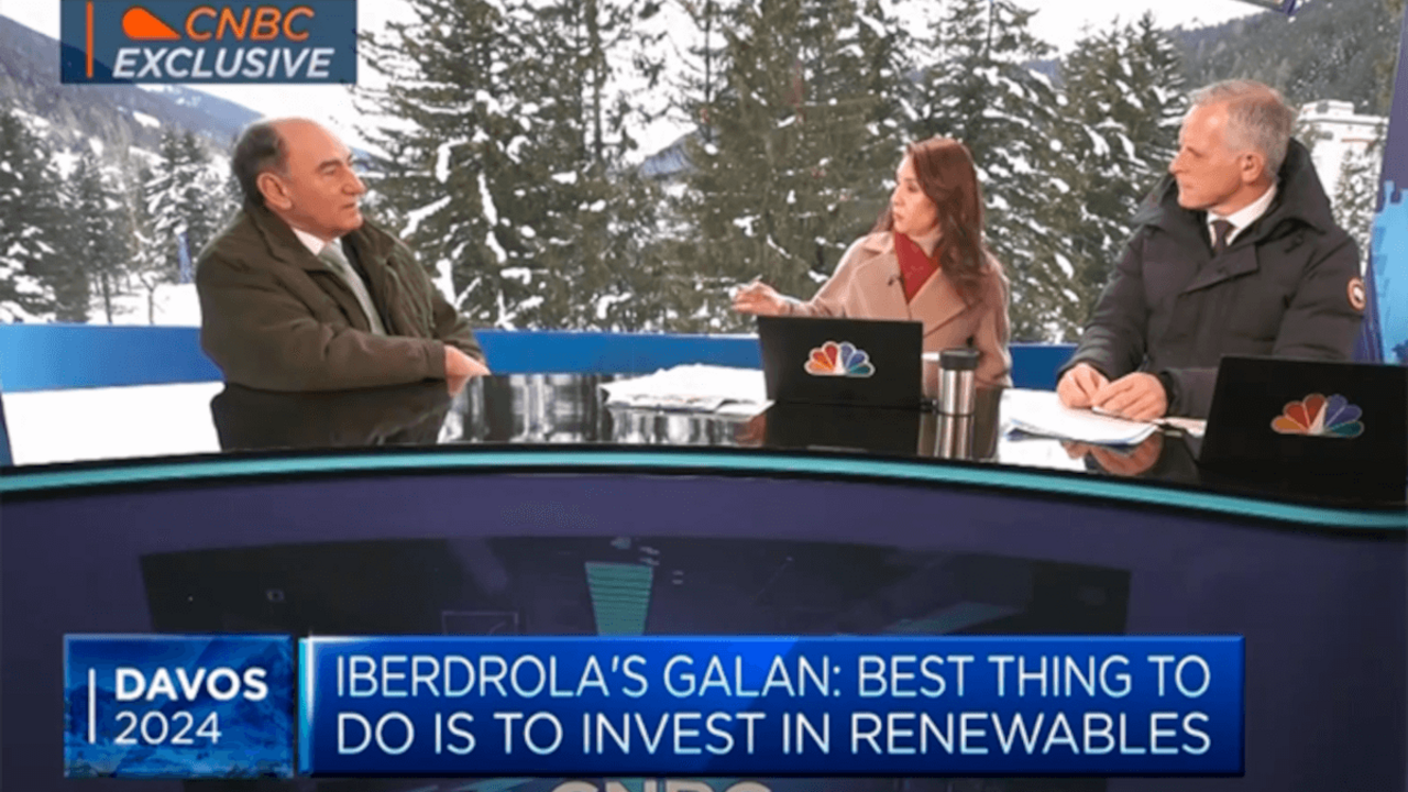 Entrevista a Ignacio Galán, presidente de Iberdrola, en la cadena estadounidense CNBC